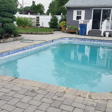 Residential Swimming Pool Resurface and Tile, Wilmington, Delaware