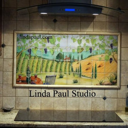 Your Art or Photo made into a custom kitchen backsplash tile mural - Tile Murals