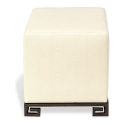 Mizner Ottoman Sand Stone - Home Decor