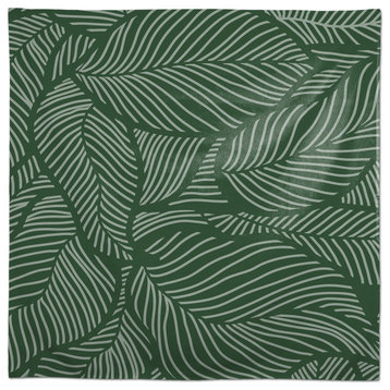 Dense Leaves Green 4 58x58 Tablecloth