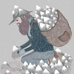 Mountain Man Art Print by Nichole Lillian - Artwork