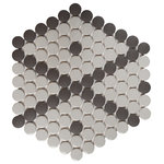 Unique Design Solutions - Designer Diamond Imagination Mosaic, Set of 4, Kasbah - .45 sq ft/sheet  Sold in sets of 4