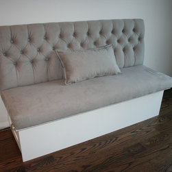 Custom Sectional Sof - Designer Fabric - Dining Benches