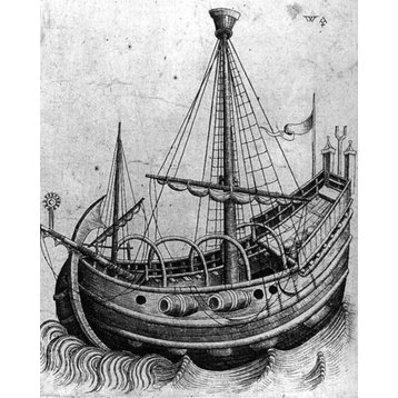 unknown printmakers Masters Ship, 20"x25" Wall Decal Print