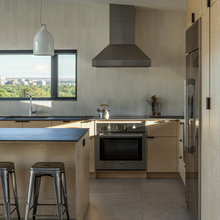 Kitchen black countertop