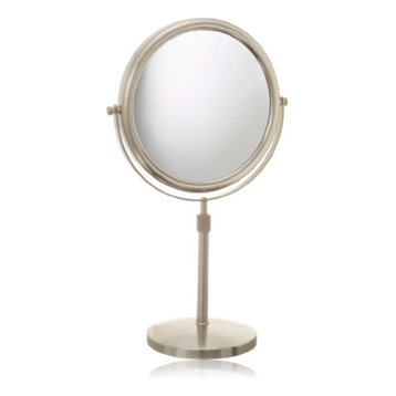 Large Desktop Mirror,Vanity Mirror with PU Leather Cover TASIPA Folding Tabletop Makeup Mirror 
