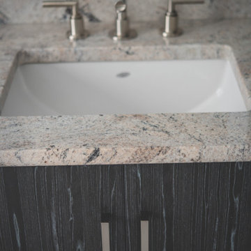 Custom cabinets in the master ensuite