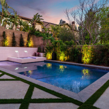 Breathtaking Modern Backyard Pool Remodel - Irvine, CA
