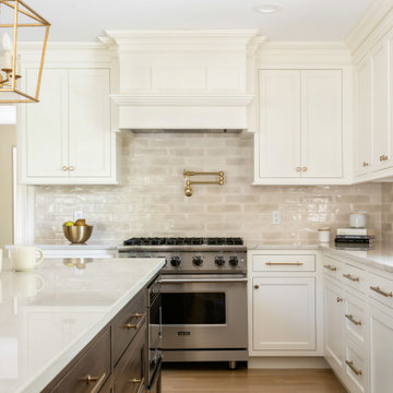 Light and Dark Kitchen Cabinets Cheshire, CT