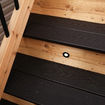 Cedar Deck with Trex Composite Decking