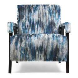 Angel Chair in Blue and White Pattern - Armchairs & Accent Chairs