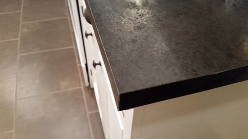 Ugly Laminate Counter Edges, How To Trim Laminate Countertop Edges Without A Router
