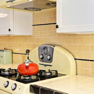 Sunny Yellow Retro Kitchen