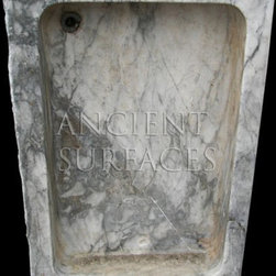 Antique French Countryside Farmhouse Marble Kitchen Sink 'Lavabeau en Marbre' - Kitchen Sinks