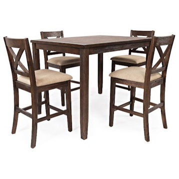 Walnut Creek 5 Pack, Counter Height Table With 4 Stools