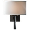 Hubbardton Forge 204810-1154 Beacon Hall Oval Drum Shade Sconce in Modern Brass