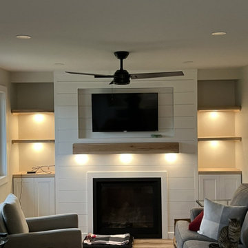 Custom Fireplace Build-In