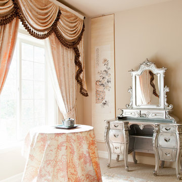 Valance curtains with swags and tails by celuce.com