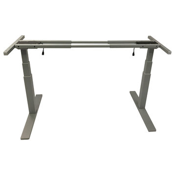 Height Adjustable Sit/Standing Heavy Duty Electric Automatic Desk, Gray