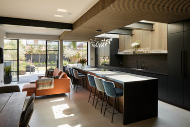 Trendy kitchen photo in London