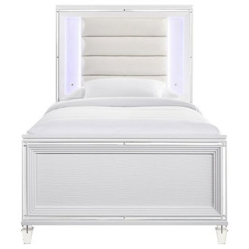 Picket House Furnishings Charlotte Youth Twin Platform Bed in White