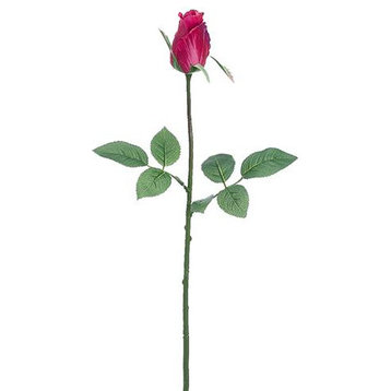 Silk Plants Direct Rose Bud Spray, Boysenberry, Pack of 12