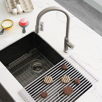 STYLISH Multipurpose Over Sink Roll-Up Dish Drying Rack, White