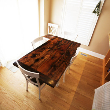 Reclaimed Wood Harvest Tables