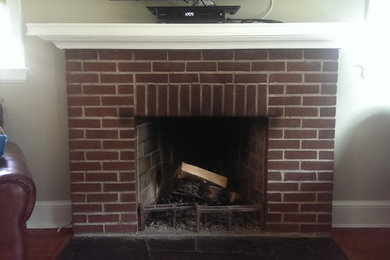 Fireplace Enclosure Before