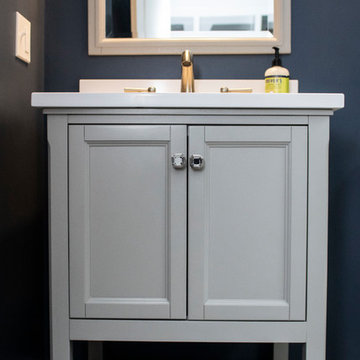 Classic Grey and White Guest Bathroom