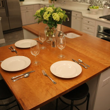 Wood Countertops with Sinks - It's WATERPROOF!