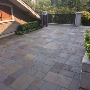 Flagstone Patio Jointing - North Vancouver, BC (Private Residence)