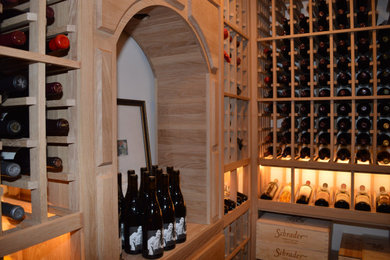 Example of a wine cellar design in Denver