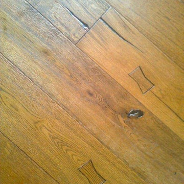 Vintage rustic engineered flooring