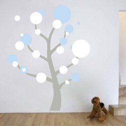 Polka Dot Tree Wall Art Design - Wall Decals