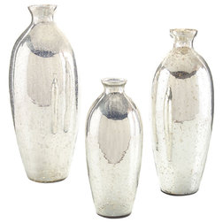 Vases John Richard Mercury Glass Vases, Set of 3