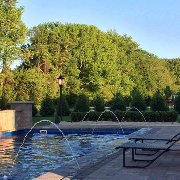Fiberglass Pool Installation & Back Yard Makeover - Lincroft NJ
