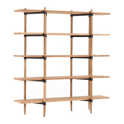 Danish Mid-century Modern Drift Oak Bookshelf - Bookcases