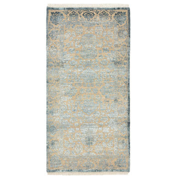 Oriental Rug Sadraa 4'6"x2'3" Hand Knotted Carpet