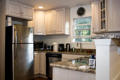 Mid-sized elegant kitchen photo in Other