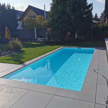 NIVEKO Polystone Invisible 8,00 x 3,00 x 1,50 m mit treppe Modern