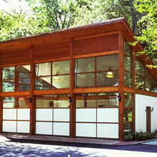 Glass garage door