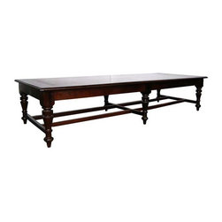 Large Anglo Indian Rosewood and Mahogany Bench/Low Table - Indoor Benches