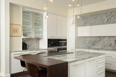 Example of a minimalist kitchen design in Baltimore