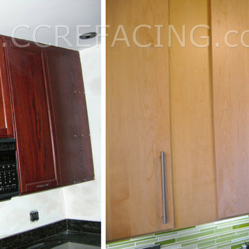 San Francisco reface with Natural Maple slab doors