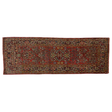 Antique Persian Mahal Runner, 03'10 x 10'10
