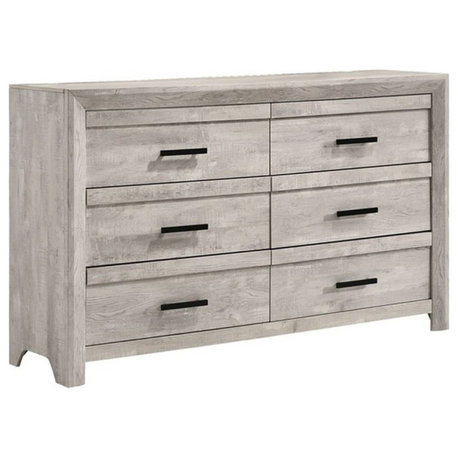 Picket House Furnishings Keely 6-Drawer Dresser in White