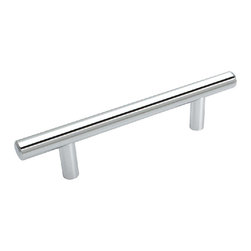 Cosmas - Cosmas 305-4CH Polished Chrome Euro Style Bar Pull - Cabinet And Drawer Handle Pulls