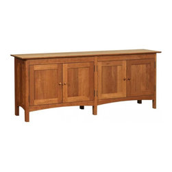 Modern Shaker 4-Door Console - Entertainment Centers And Tv Stands