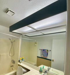 Fluorescent sale vanity light